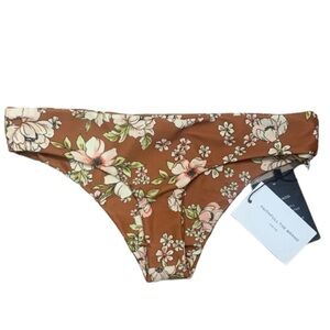 NEW Faithfull The Brand XS Cara Bikini Bottoms Cecil Rose Print Floral